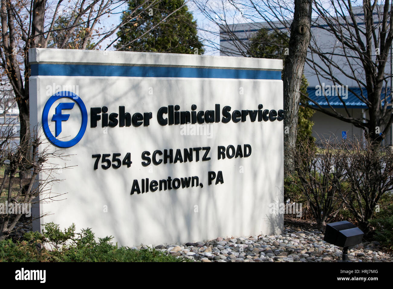 Ein Logo Zeichen außerhalb einer Einrichtung von Fisher Clinical Services in Allentown, Pennsylvania am 26. Februar 2017 besetzt. Stockfoto