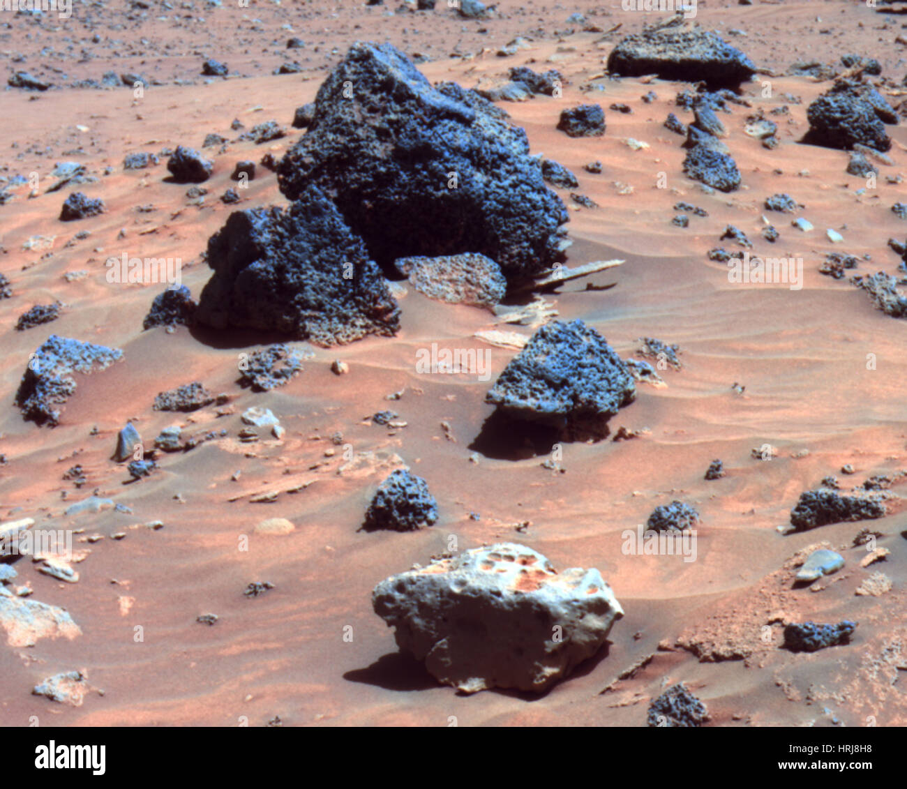 Mars Exploration Rover Spirit Mission, mögliche Meteorit Stockfoto Mars Exploration Rover Spirit Mission, mögliche Meteorit Stockfoto