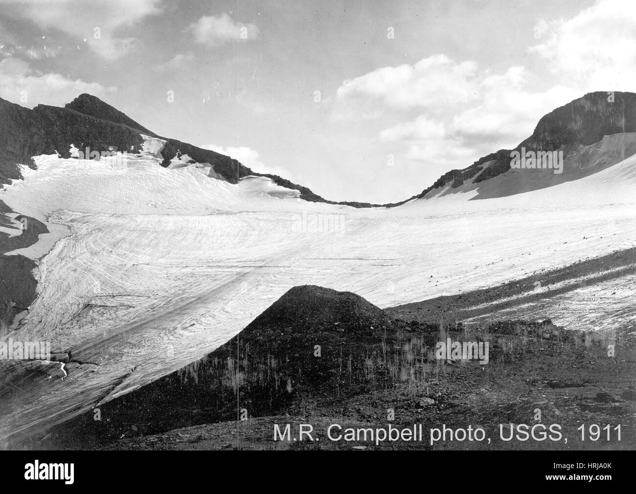 Chaney Gletscher, Chaney Kerbe, 1911 Stockfoto