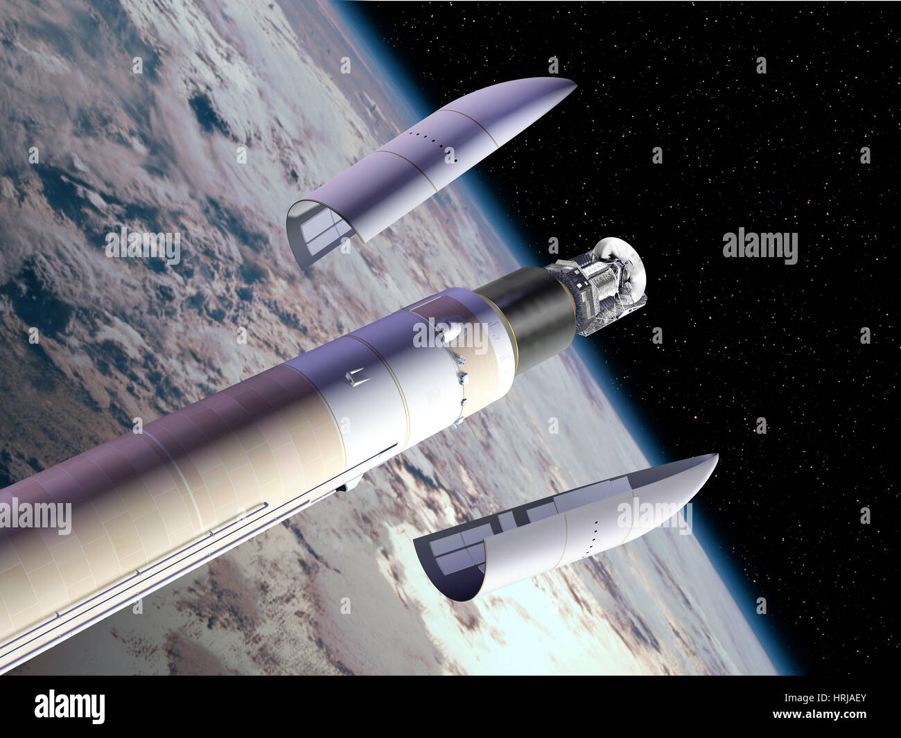 Herschel und Planck Launch Stockfoto