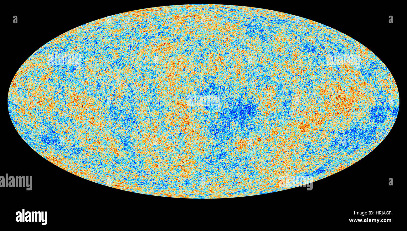 Kosmische Mikrowellenhintergrundstrahlung, Planck-Mission Stockfoto