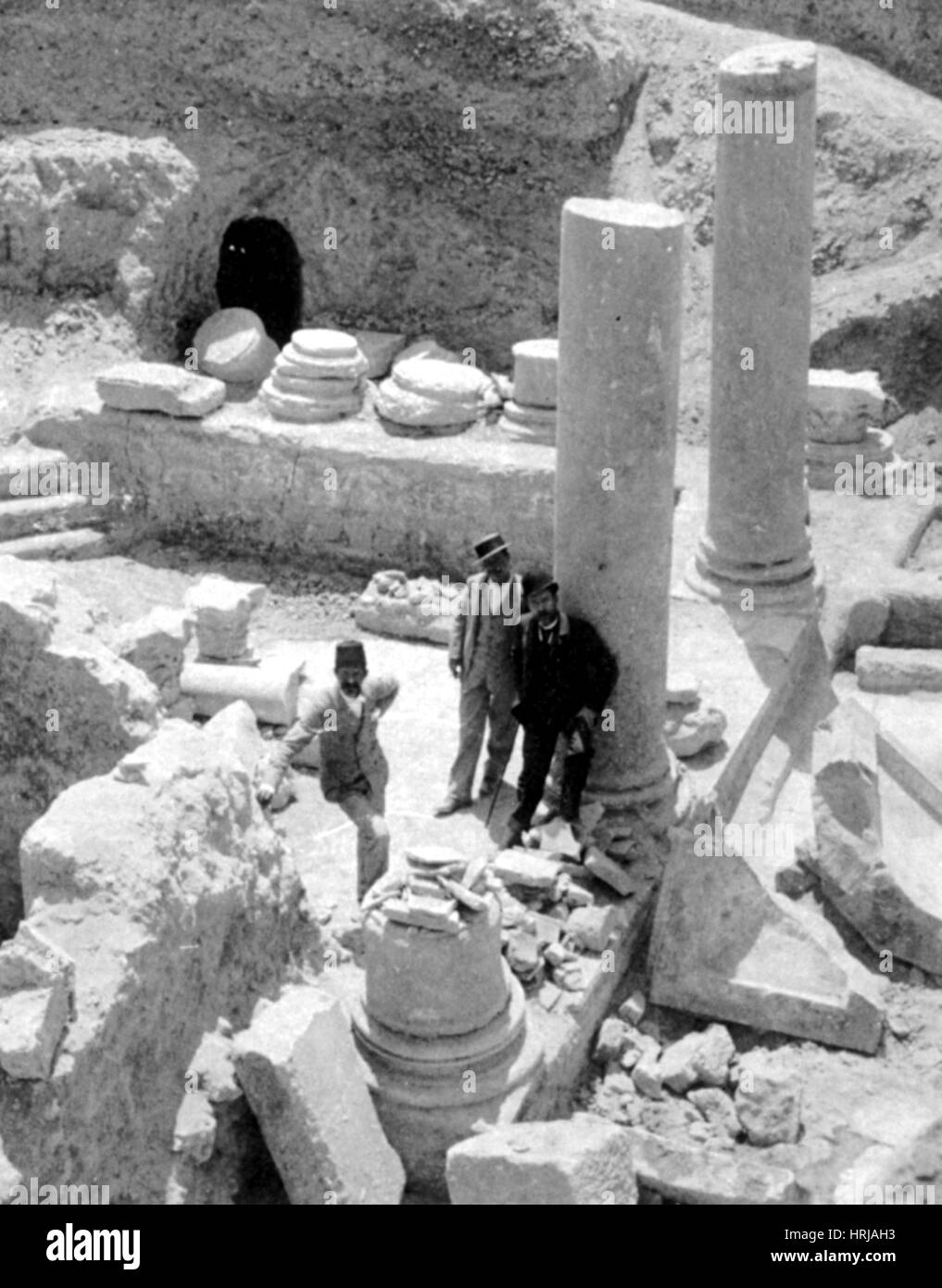 Katakomben von kom el shoqafa Fotos und Bildmaterial in hoher