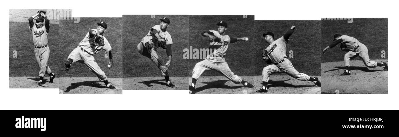 Johnny Podres, amerikanischen MLB-Spieler Stockfoto