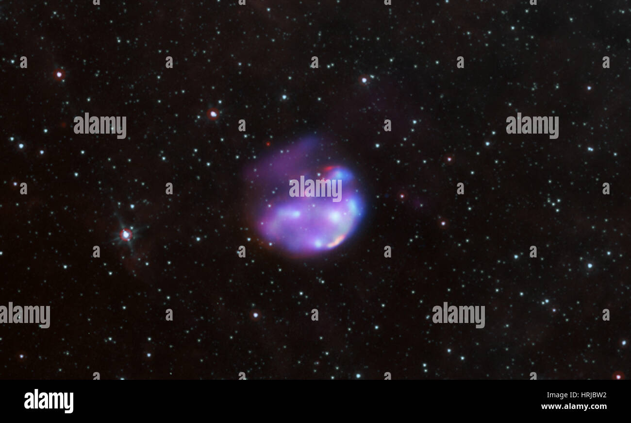 G306.3-0,9, junge Supernova, Composite Stockfoto