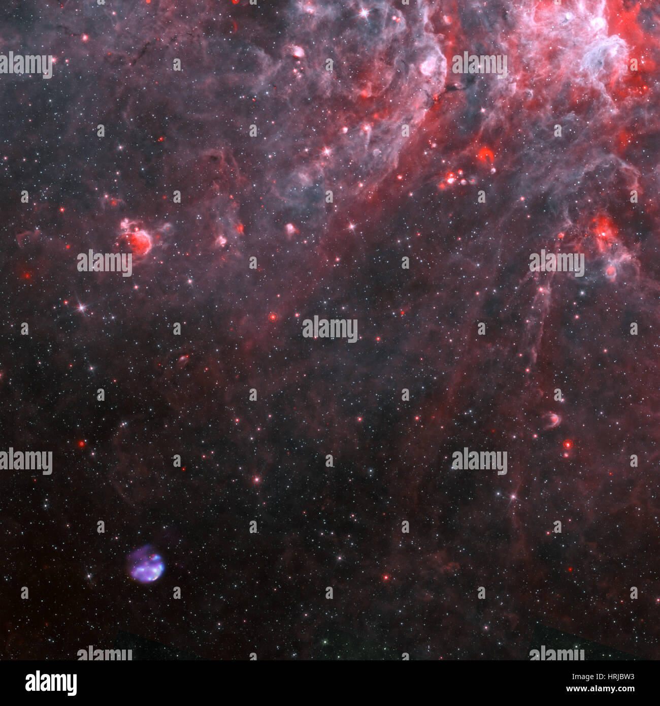 G306.3-0,9, junge Supernova, Composite Stockfoto