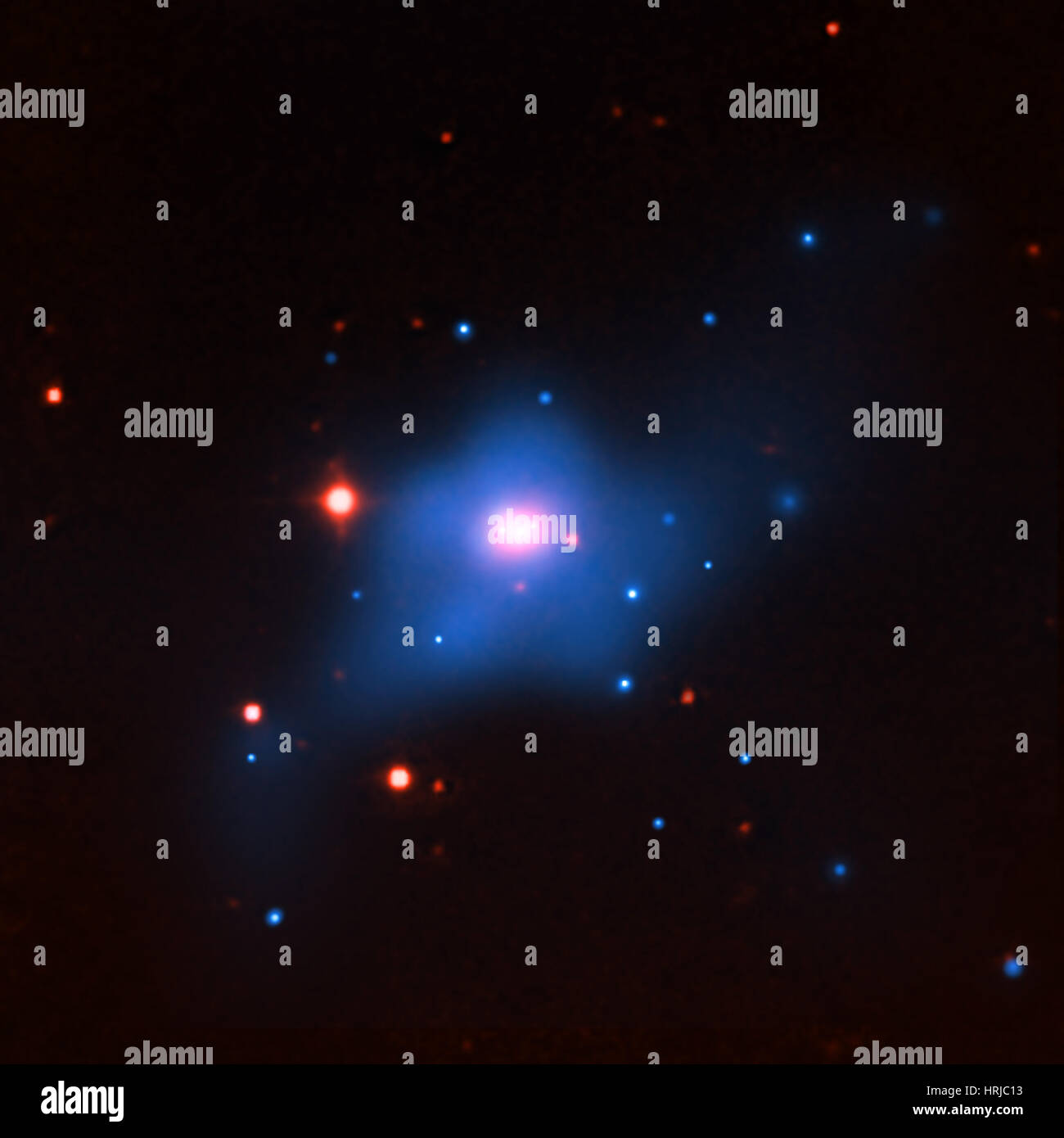 NGC 4291, schwarzes Loch Wachstum, Composite Stockfoto