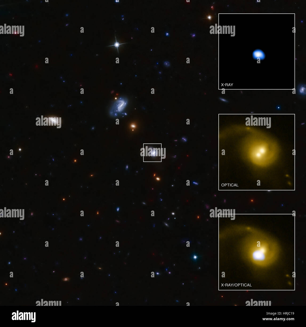 CID-42, Galaxy Quasar, WF Composite Stockfoto