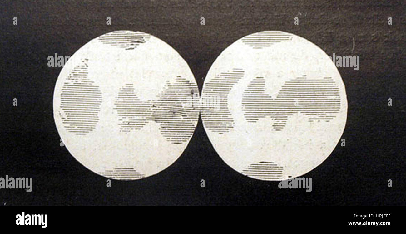 Camille Flammarion Venus Karte, 1728 Stockfoto