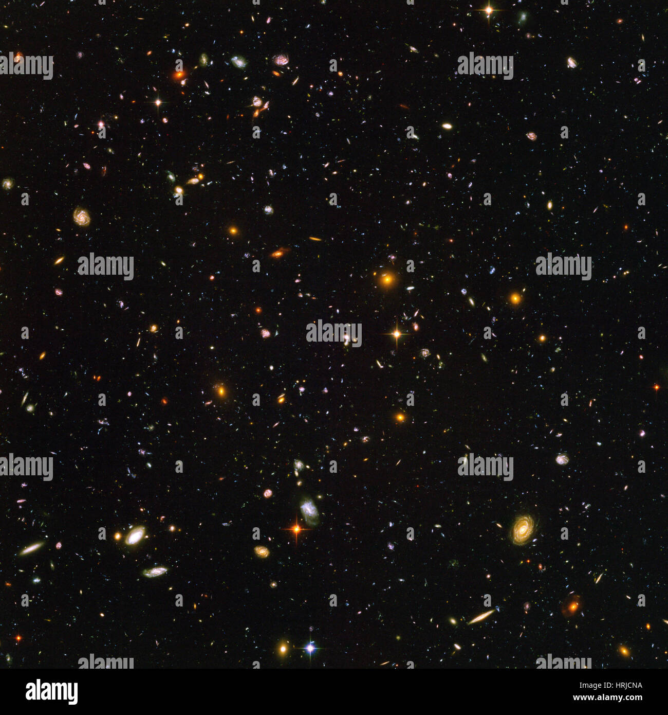 Hubble Ultra Deep Field Galaxien Stockfoto