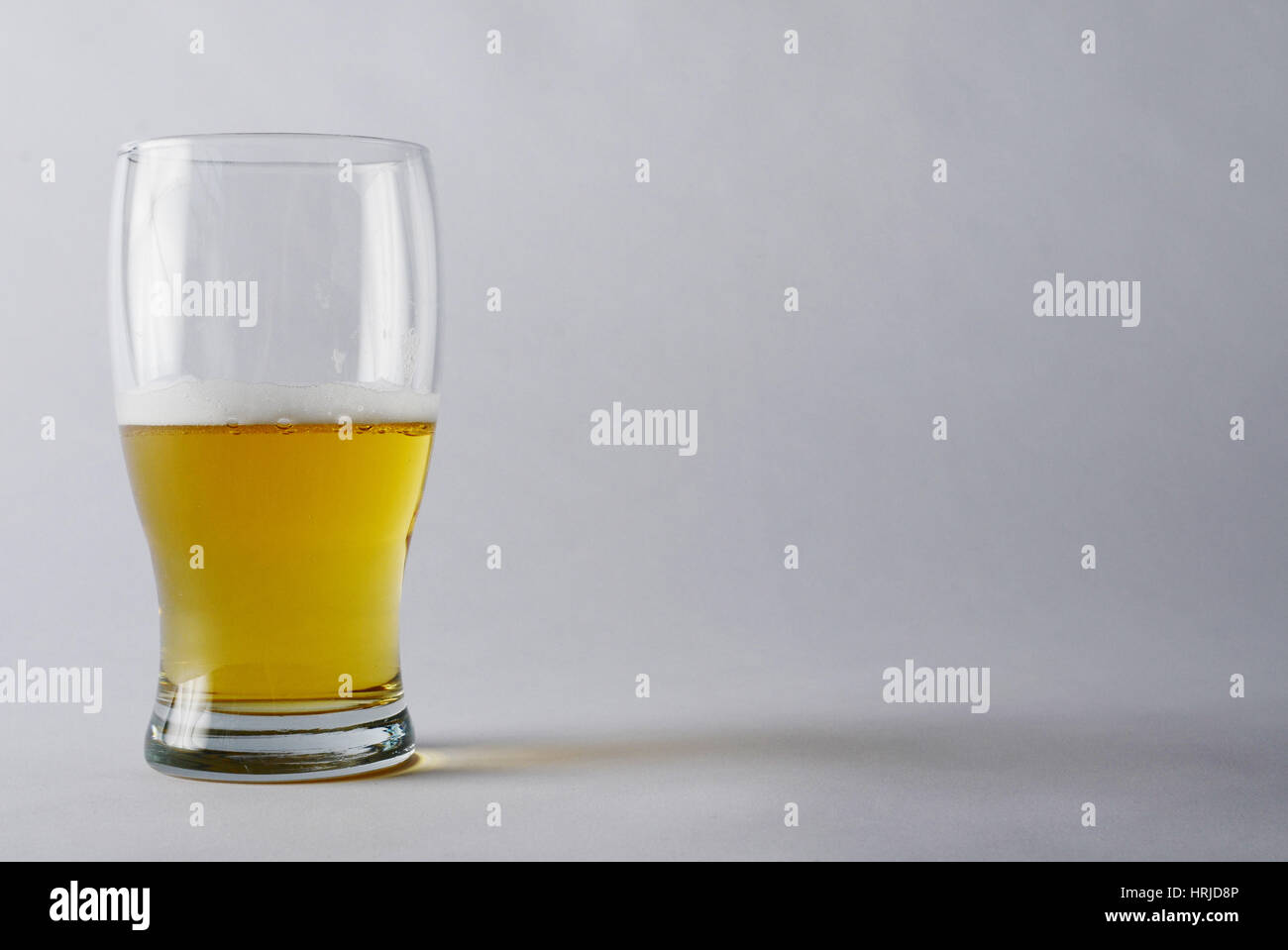 Lager-Bier in einem Glas Stockfoto