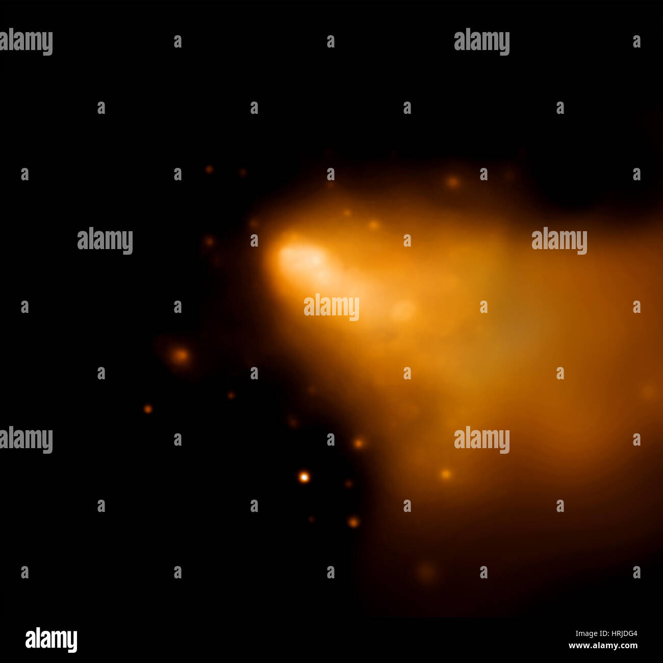 Abell 3376, Galaxienhaufen, Röntgen (Spitze) Stockfoto