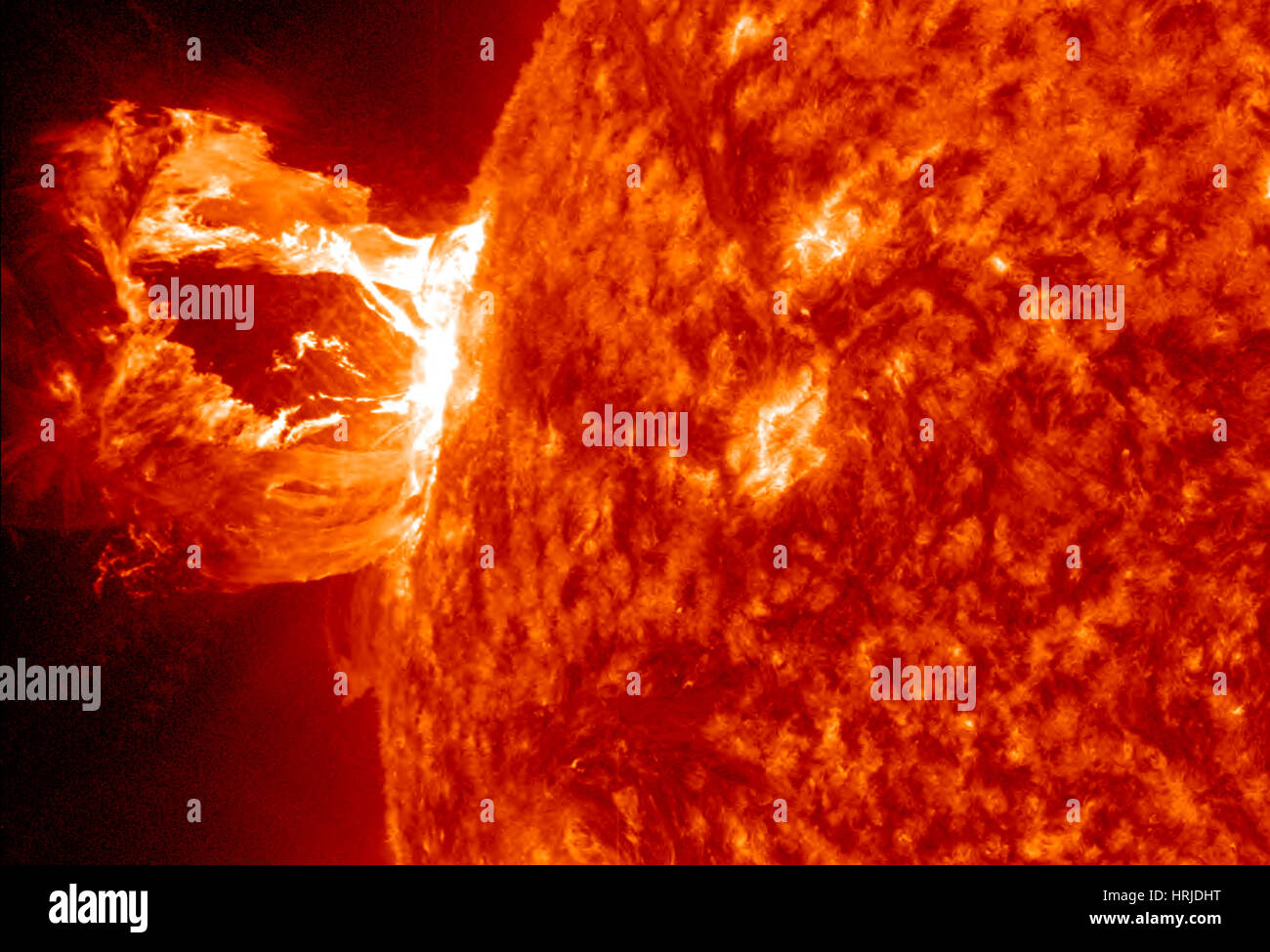 Sonnen-Protuberanz Eruption, 2012 Stockfoto