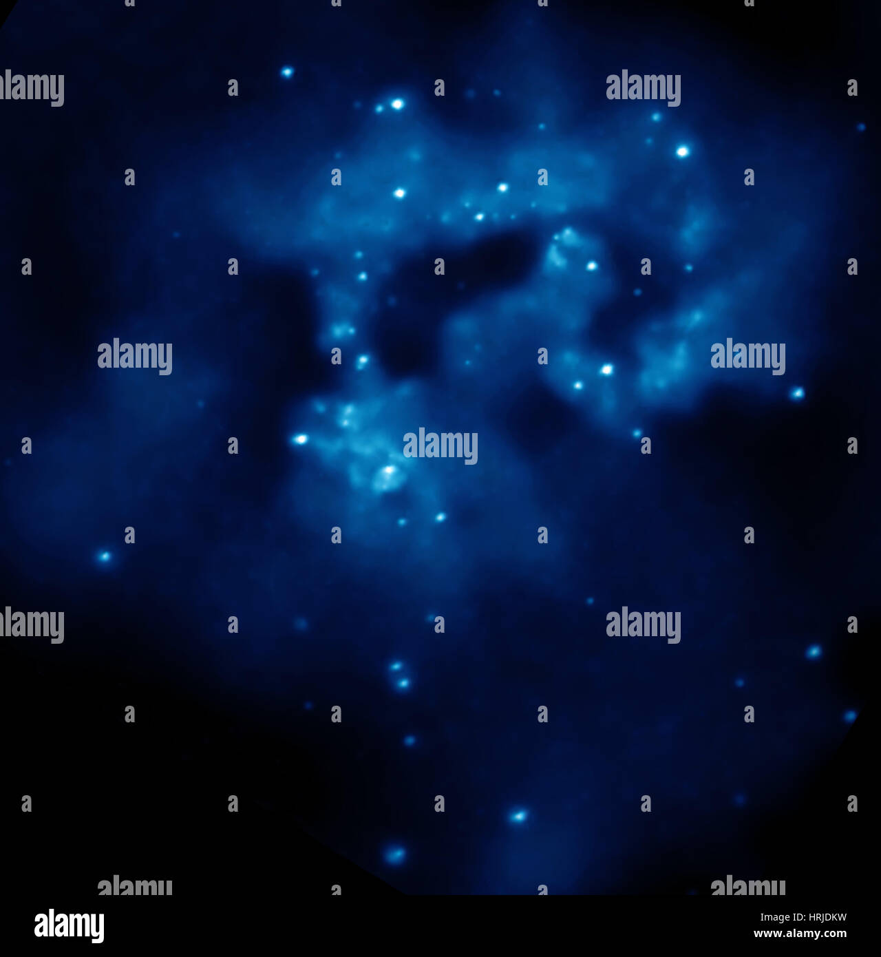 NGC 4038/NGC 4039, Antennen-Galaxien, x-ray Stockfoto
