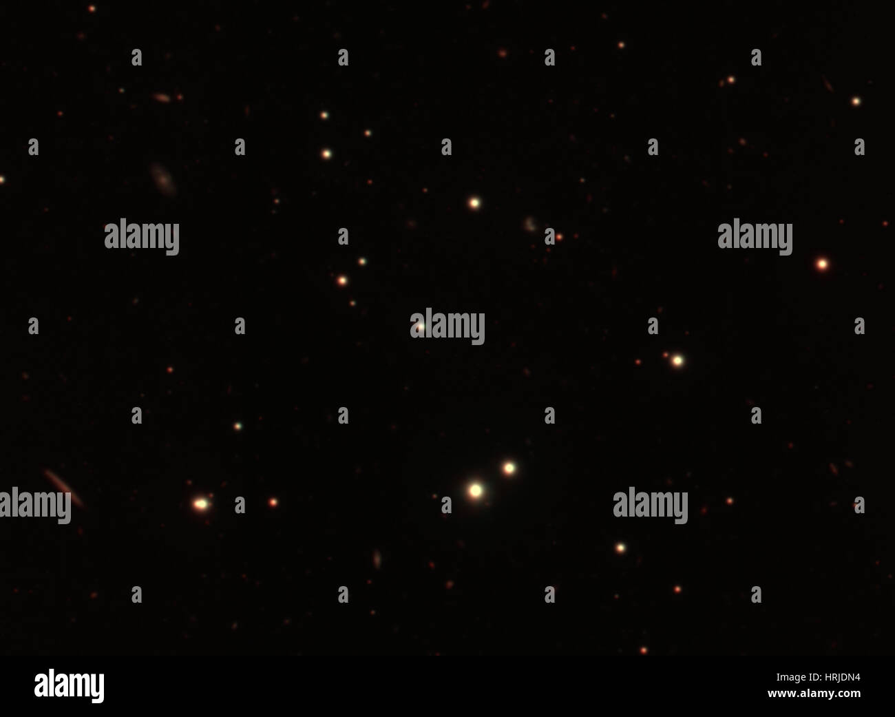 3C186, Galaxienhaufen, optische Stockfoto