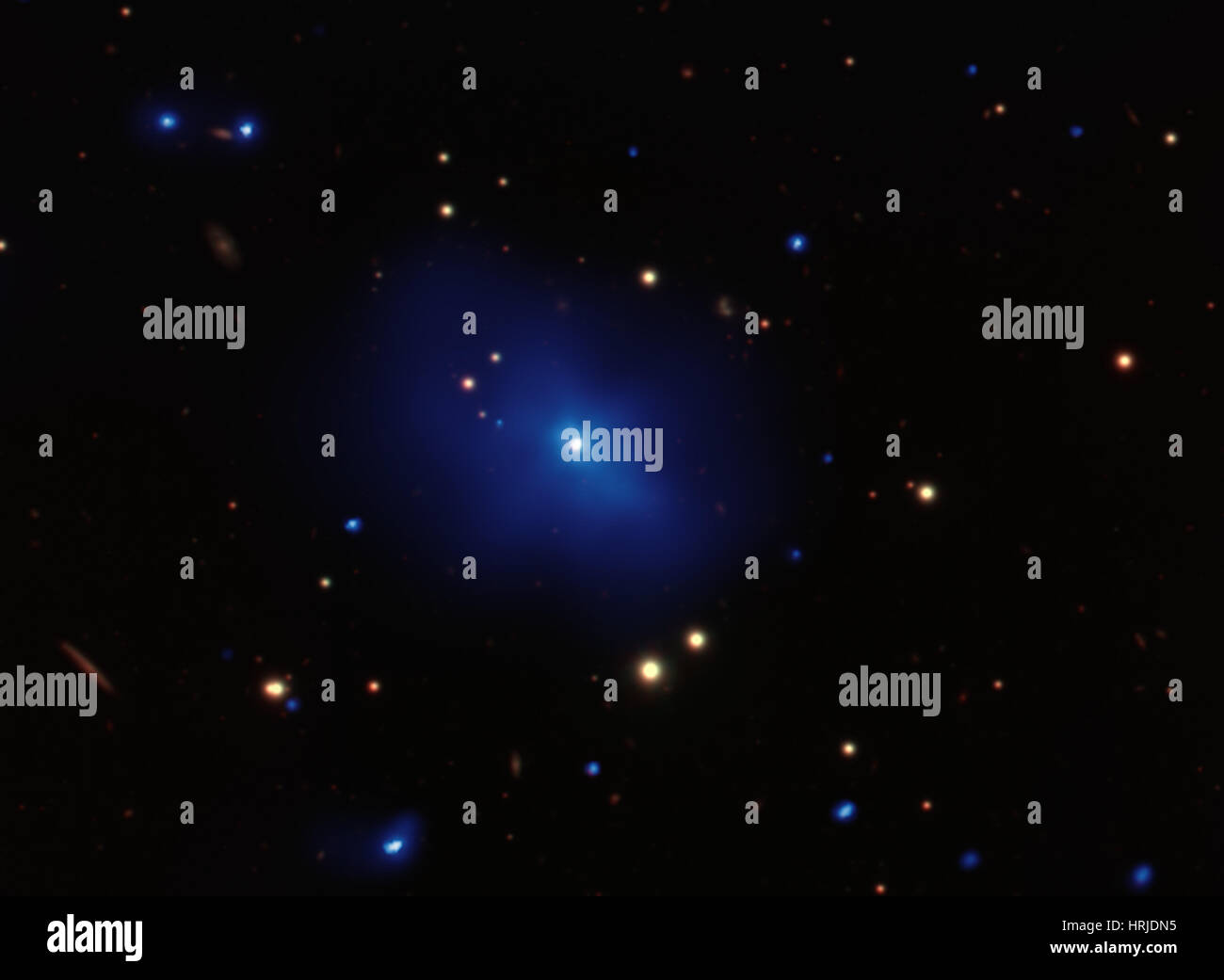 3C186, Galaxienhaufen, Composite Stockfoto