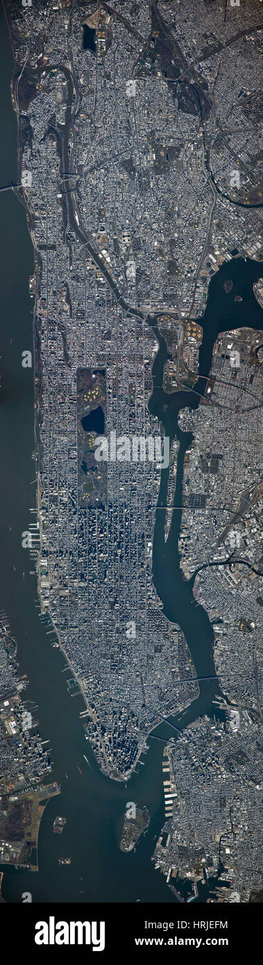 New York City von oben Stockfoto