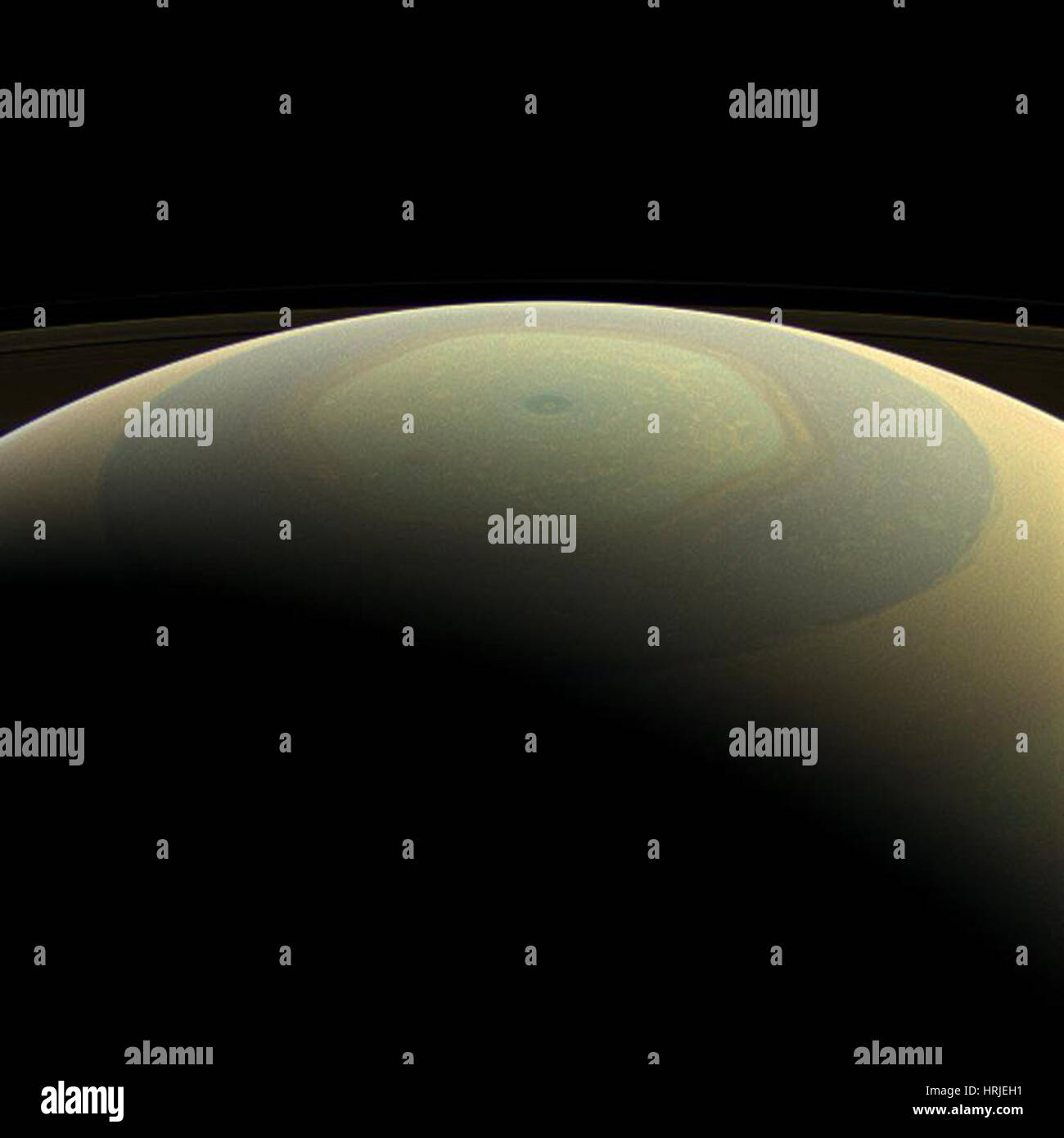 Saturns Nordpol Stockfoto