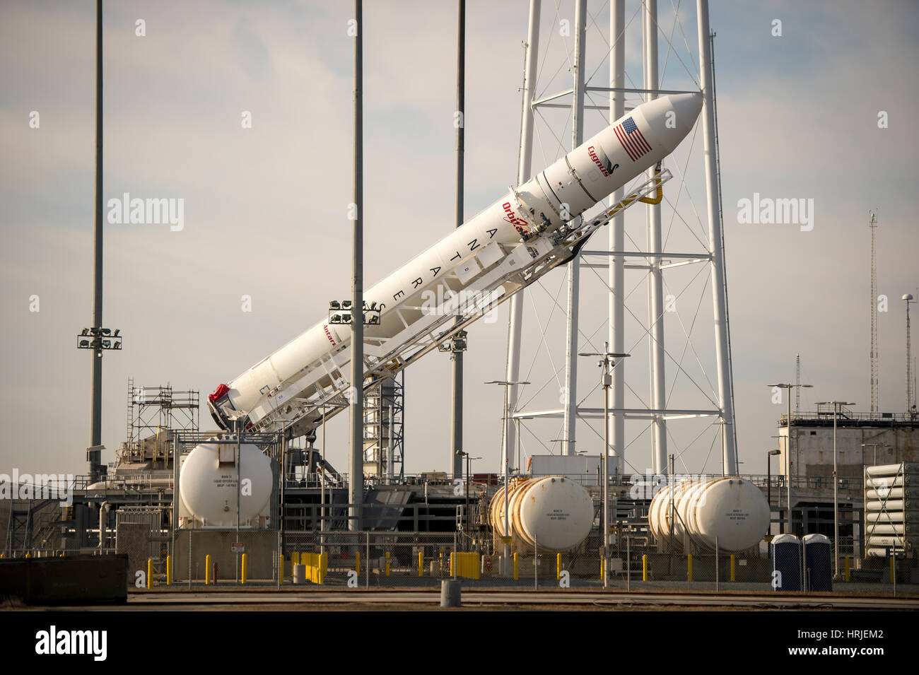 Antares-Rakete-Vorbereitung Stockfoto