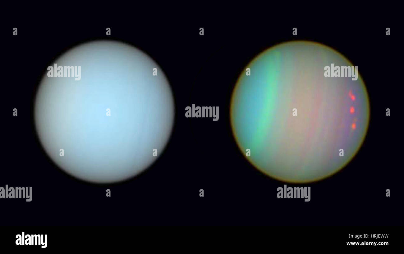 Uranus, HST-Bild Stockfoto