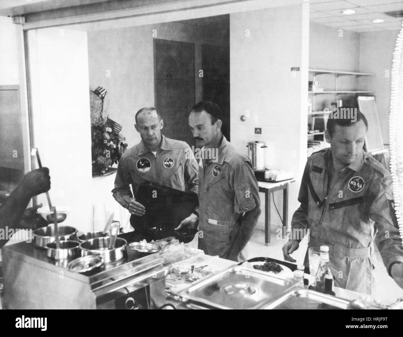 Apollo 11 Crew, Postflight Debriefing, NASA Stockfoto