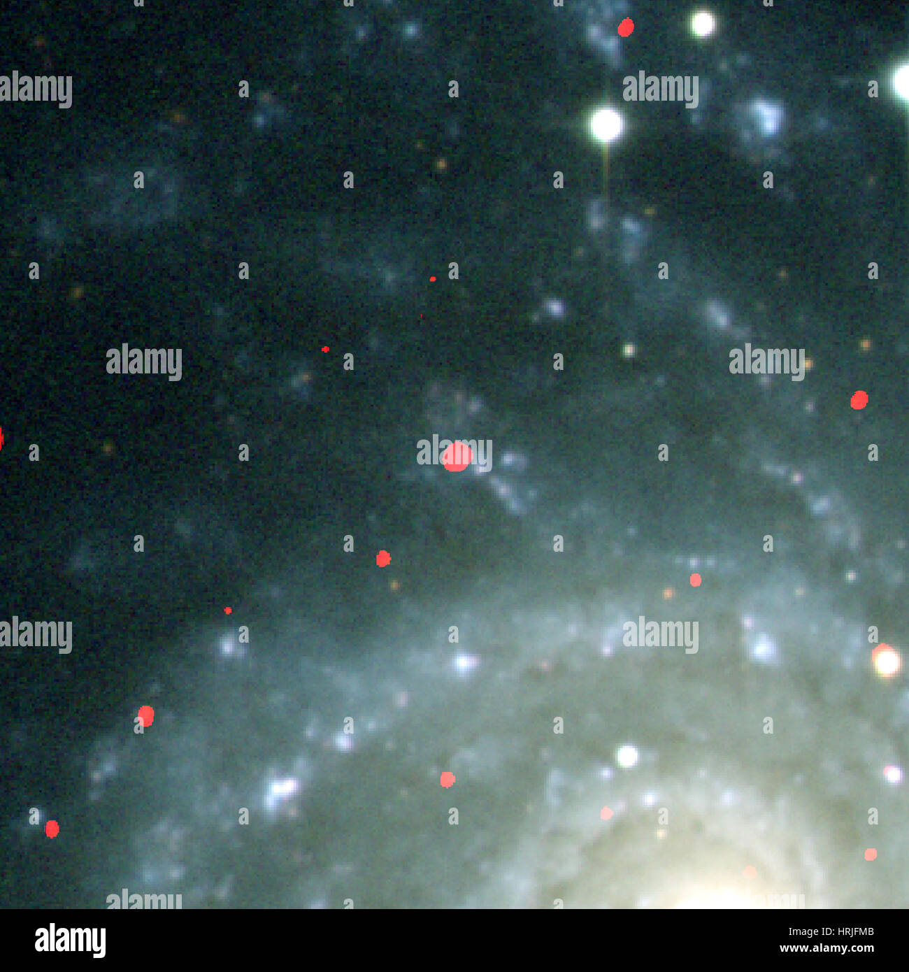 Galaxie M74, NGC 628, Composite Stockfoto