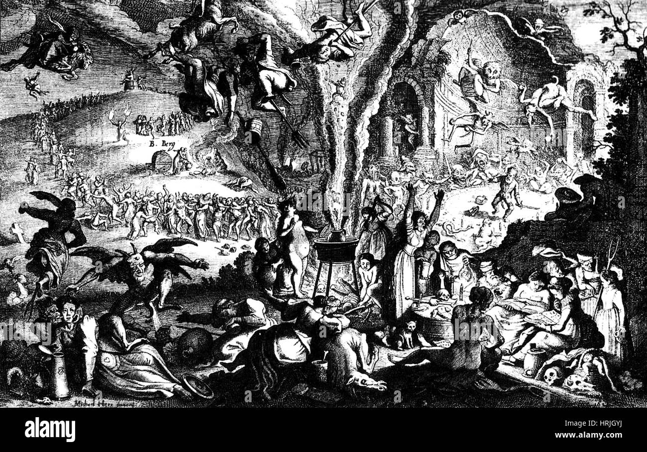 Walpurgisnacht, 17. Jahrhundert Stockfoto