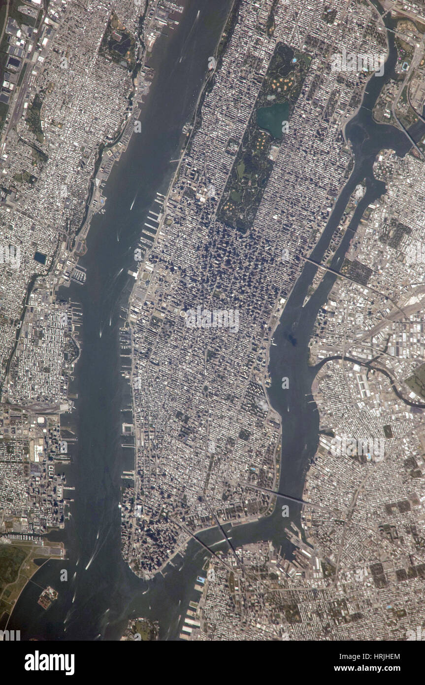 Manhattan, New York City, ISS Blick Stockfoto