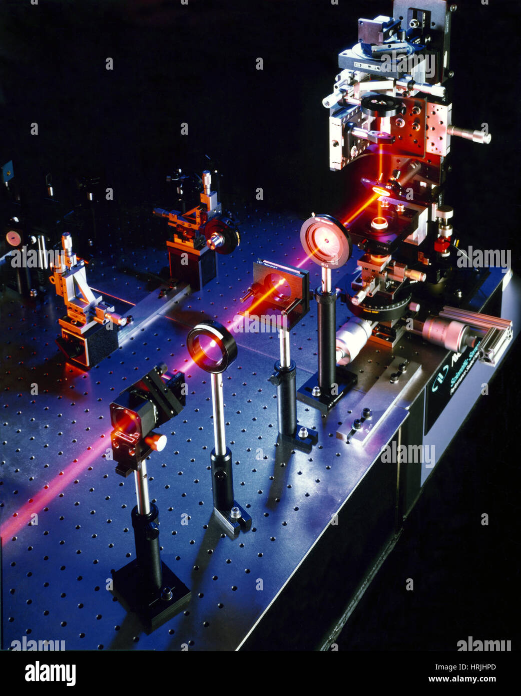 Solarzellenforschung, Ultrafast Laser Stockfoto