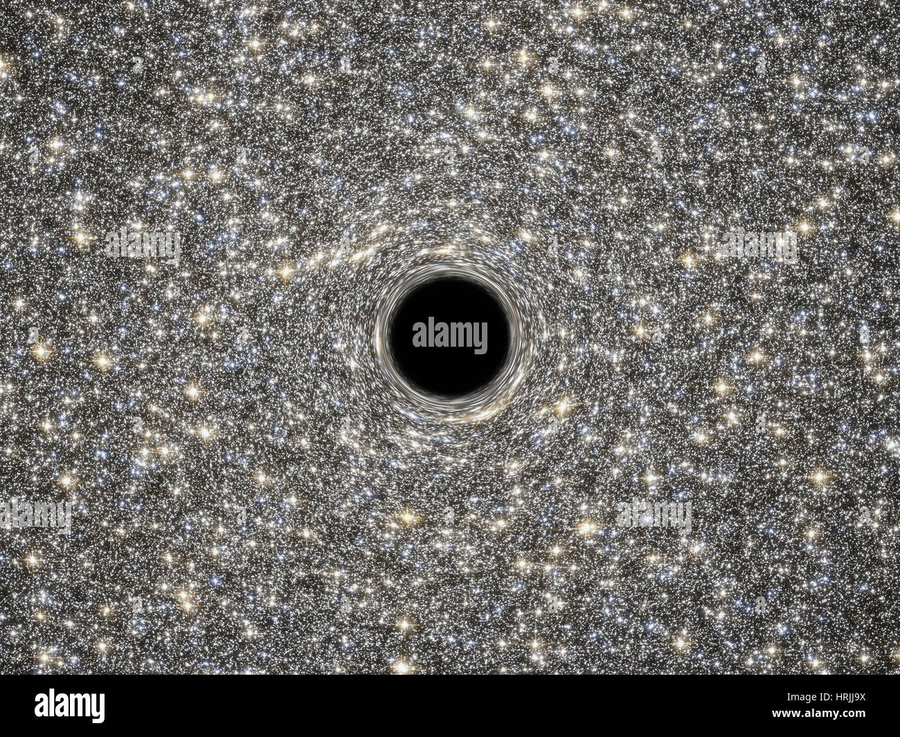 Supermassive Black Hole Stockfoto