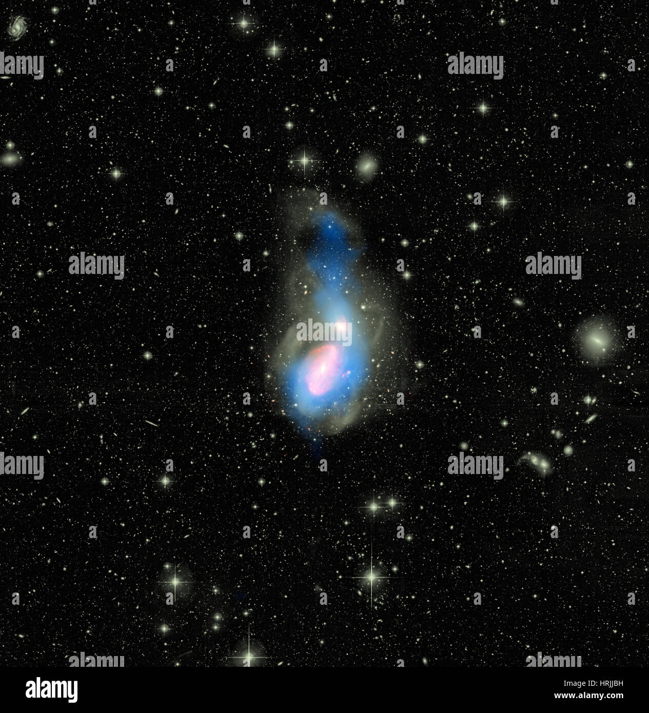 Galaktische Interaktionen Stockfoto