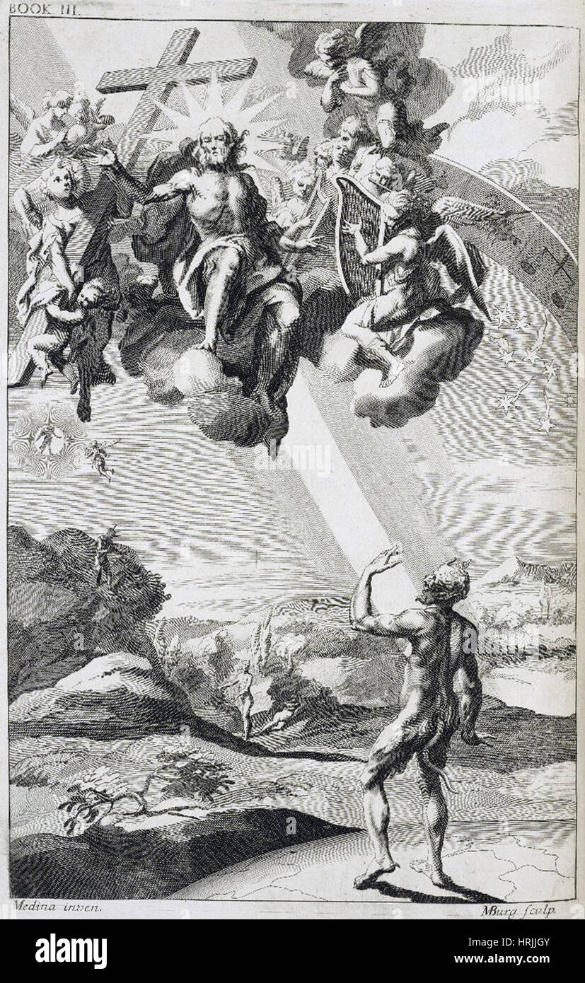 John Miltons Paradise Lost, Buch III Stockfoto