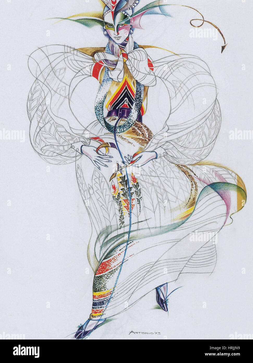 Damenmode, 1973 Stockfoto