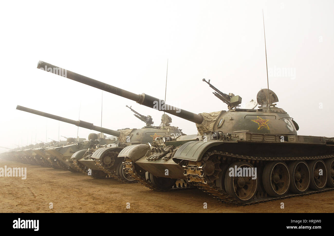 Chinesische Panzer, Volksbefreiungsarmee, 2007 Stockfoto