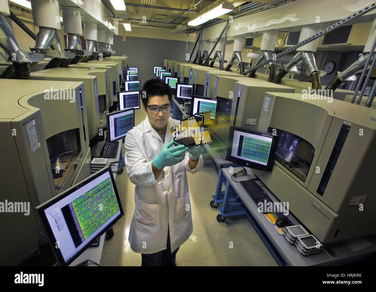DNA-Analysatoren, Joint Genome Institute Stockfoto