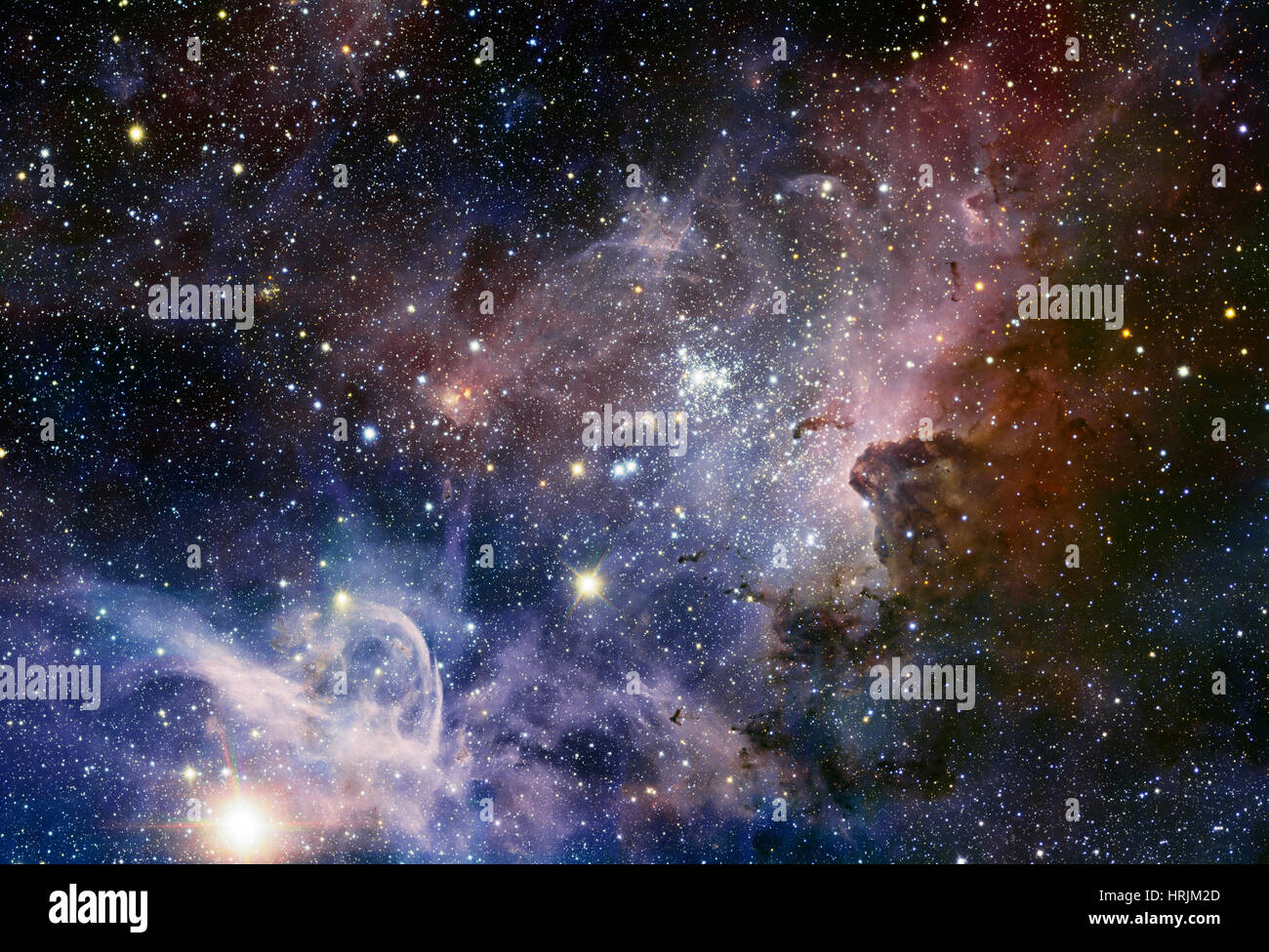 Carinanebel, NGC 3372, Caldwell 92 Stockfoto