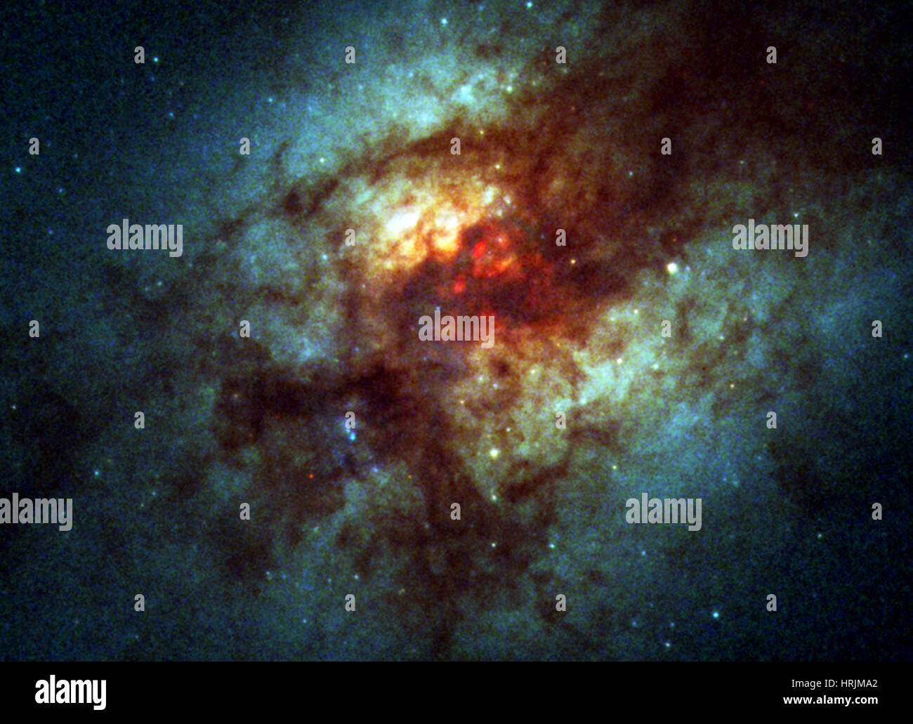 ARP 220, infrarote Infrarot-Galaxien Stockfoto