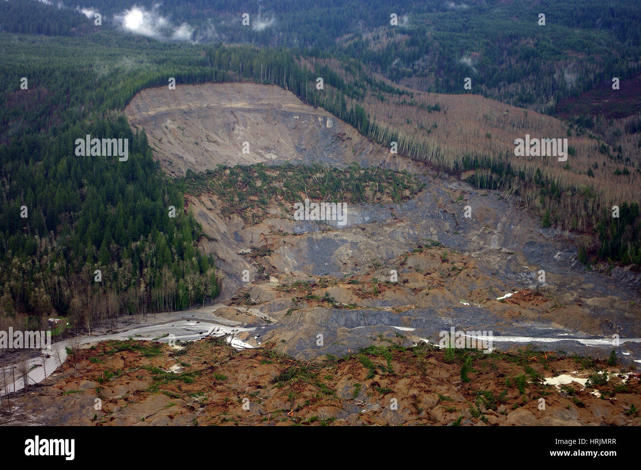 Washington-Erdrutsch, 2014 Stockfoto