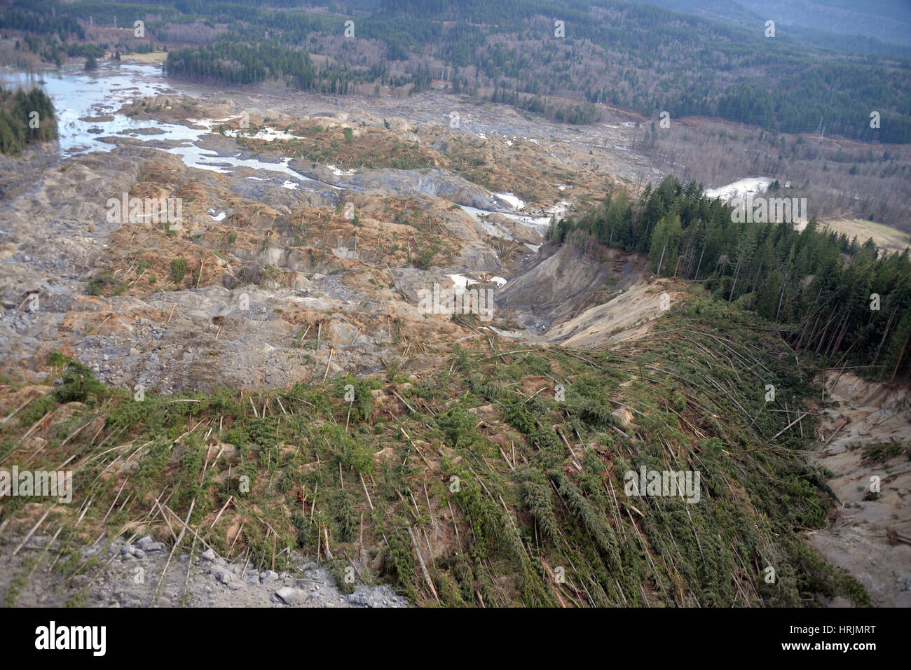 Washington-Erdrutsch, 2014 Stockfoto