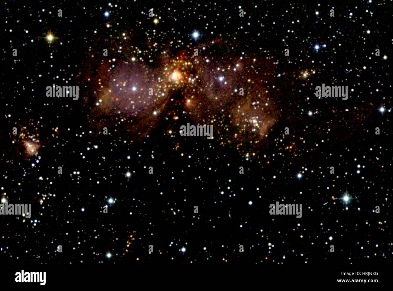 Sternentstehungsgebiete, Sharpless 254 durch 258 Stockfoto