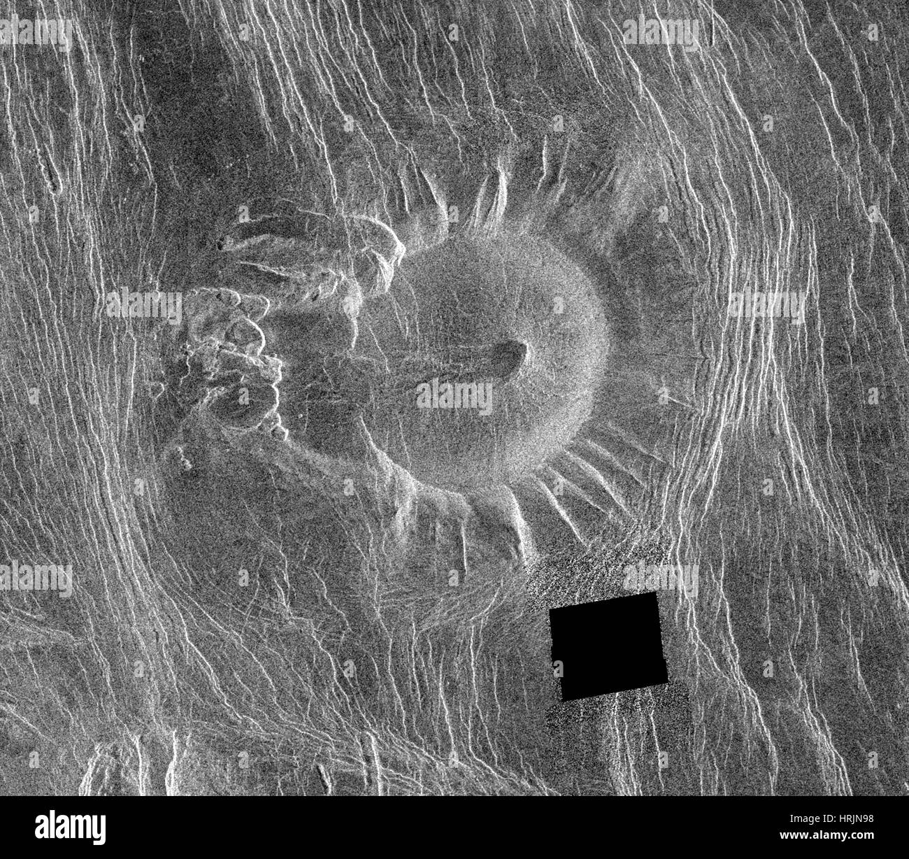 Venus, Eistla Regio, vulkanische Gebäude Stockfoto