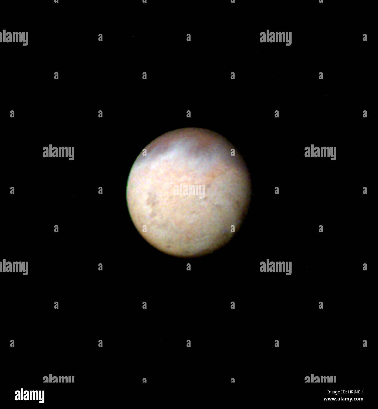 Triton, Mond des Planeten Neptun, Voyager 2 Bild Stockfoto