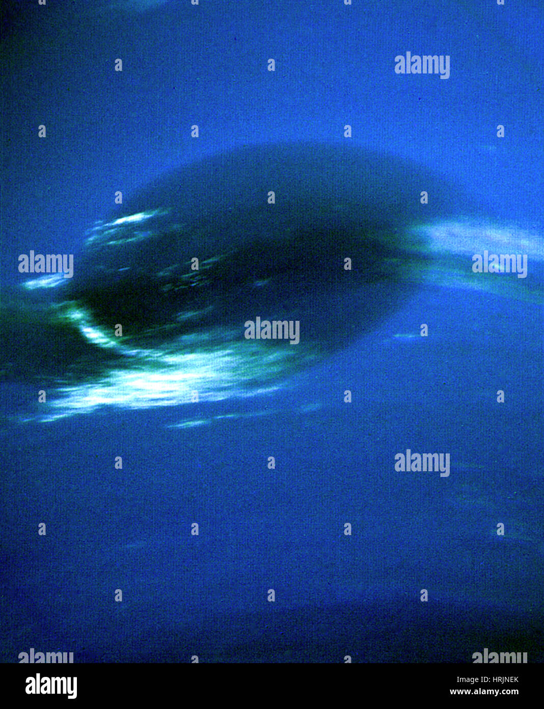 Neptun, großer dunkler Fleck, Voyager 2 Bild Stockfoto