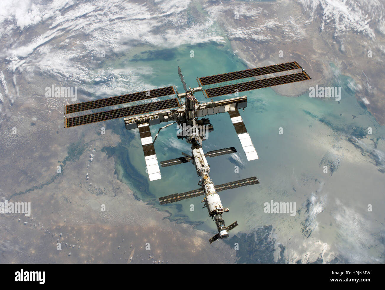 STS-114, internationale Raumstation, 2005 Stockfoto