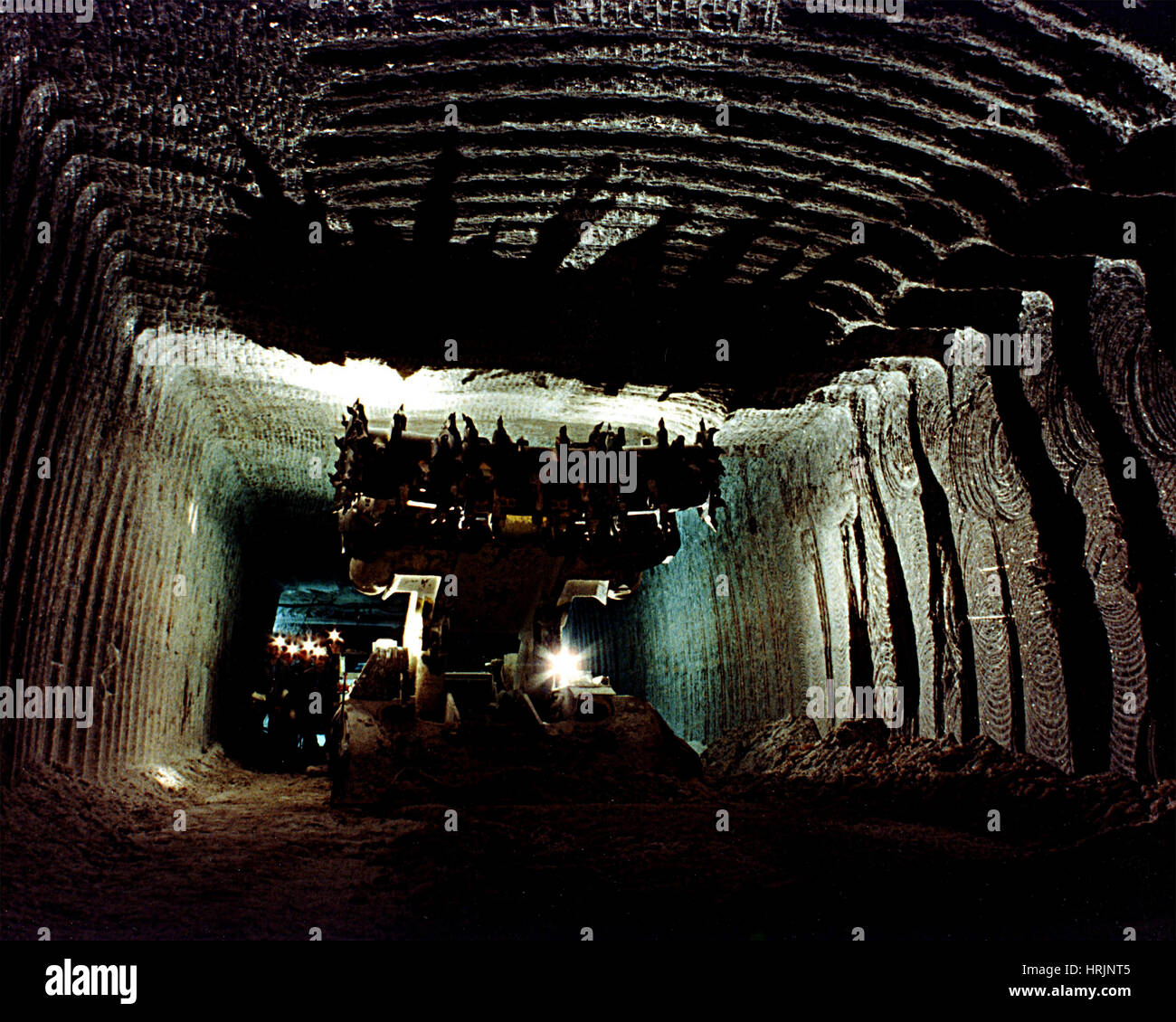 WIPP, Bergbau Maschine in Abfall Welle, 2014 Stockfoto