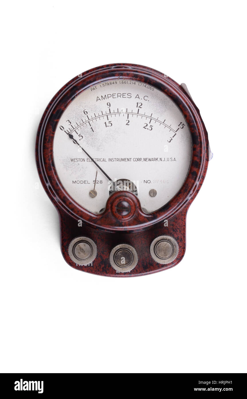 A.C. Amperemeter 528 Stockfoto