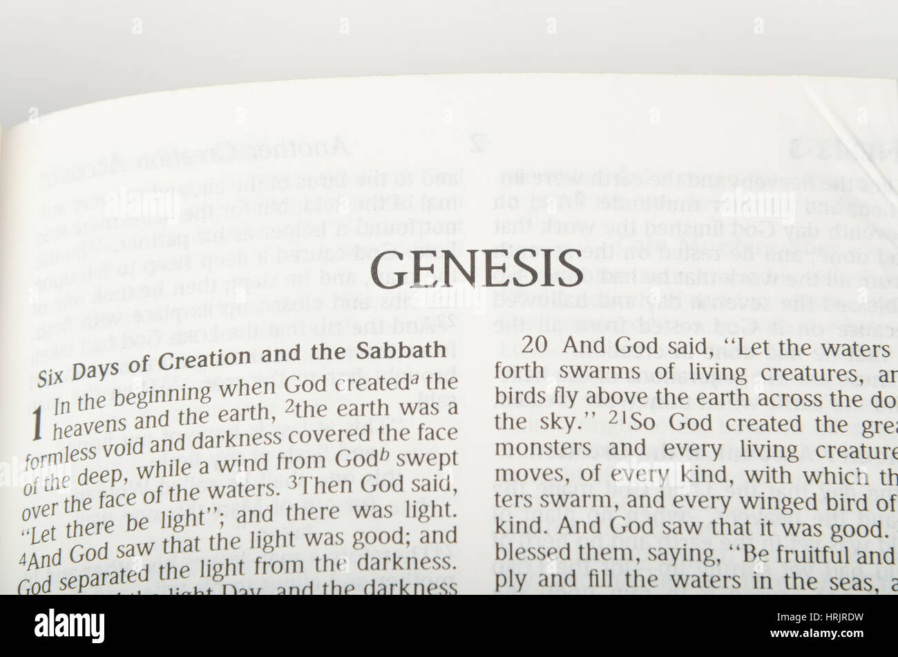 Buch Genesis Stockfoto