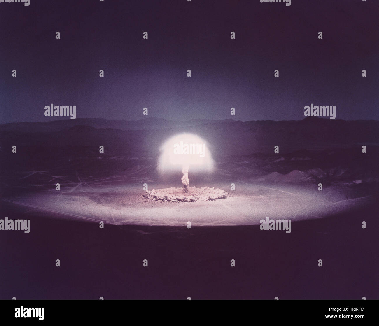 Atombombe-Test Stockfoto