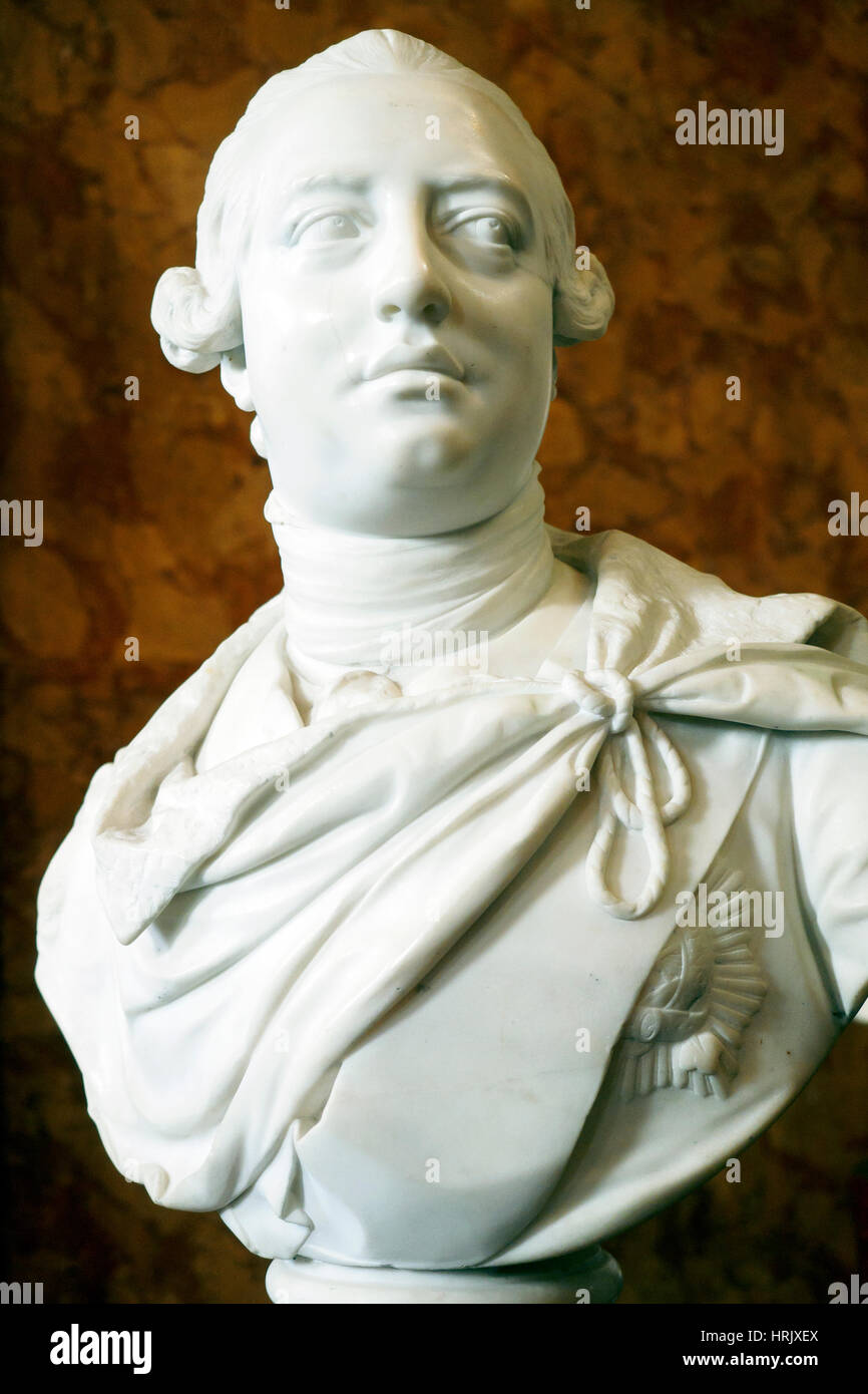 King George III. (1760-1820) von John van Nost dem Jüngeren, 1767 Stockfoto