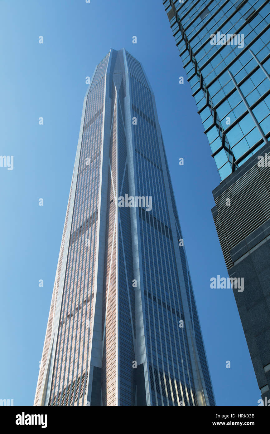 Ping An International Finance Centre (4. weltweit höchste Gebäude im Jahr 2017 auf 600m), Futian, Shenzhen, Guangdong, China Stockfoto