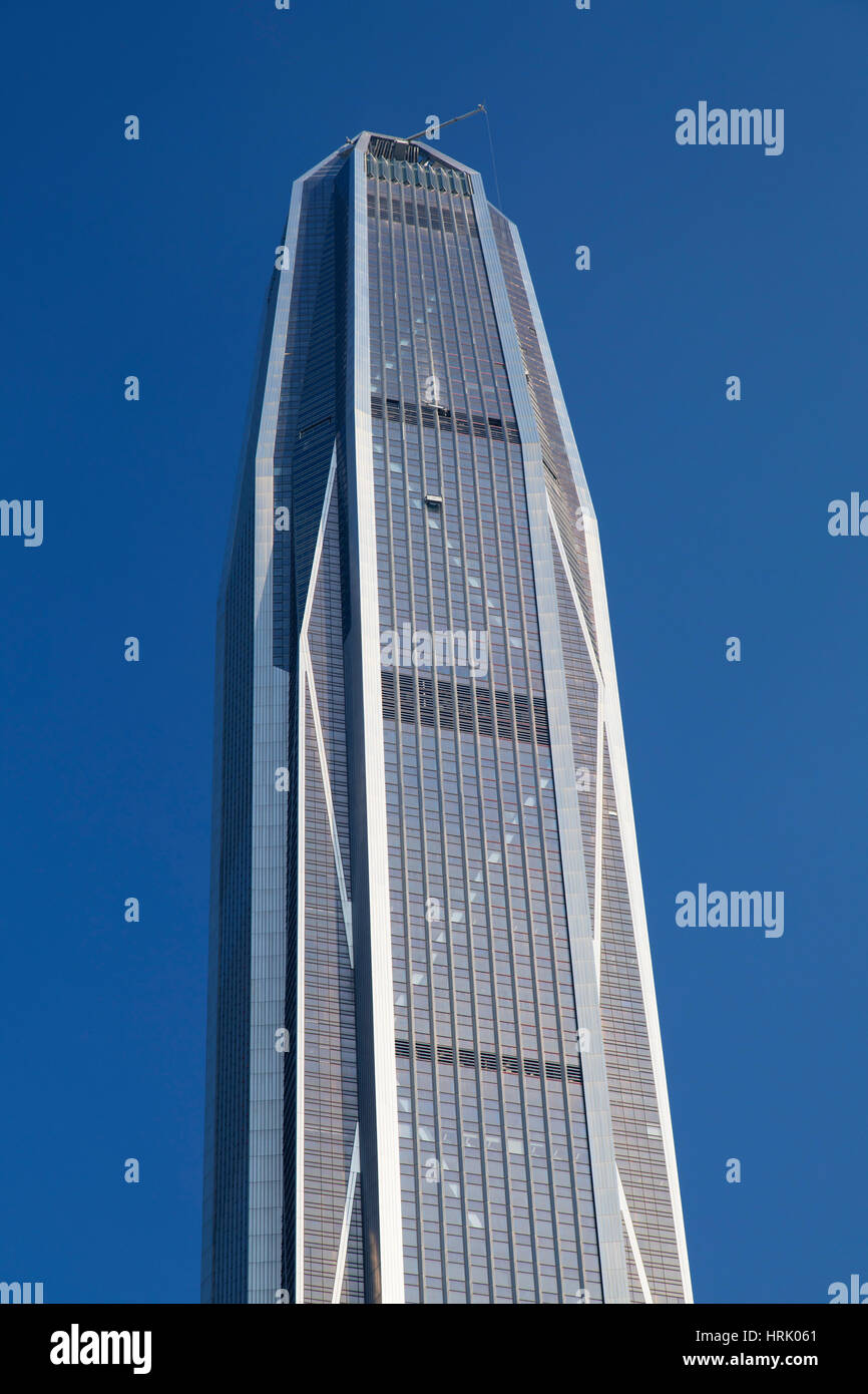 Ping An International Finance Centre (4. weltweit höchste Gebäude im Jahr 2017 auf 600m), Futian, Shenzhen, Guangdong, China Stockfoto